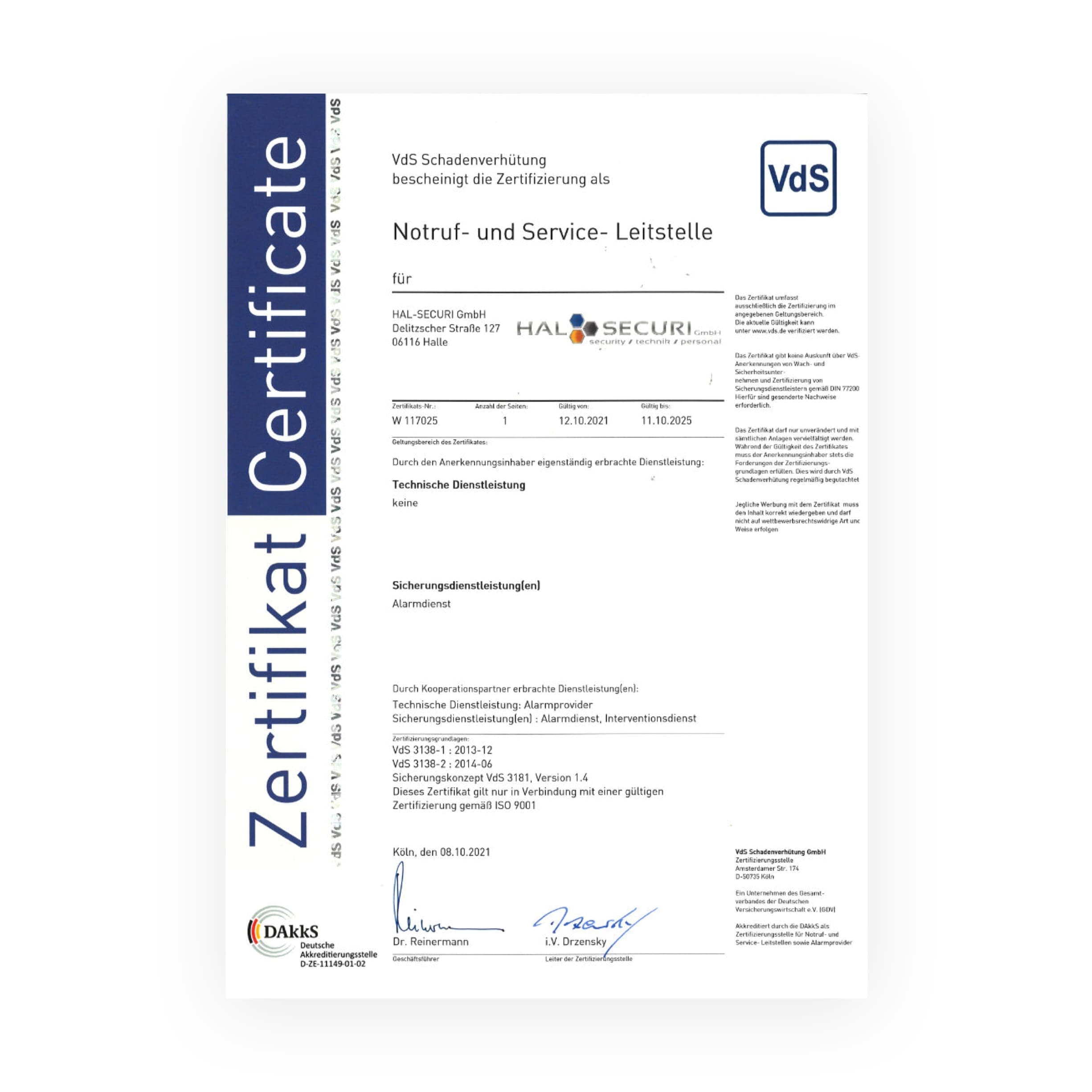 VdS 3138:2013 NSL Alt